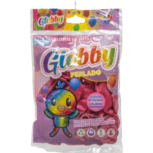 GLOBBY 9" PERLADO PAQ X 25